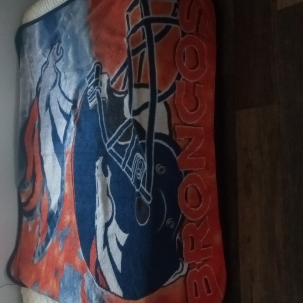 Denver broncos blanket